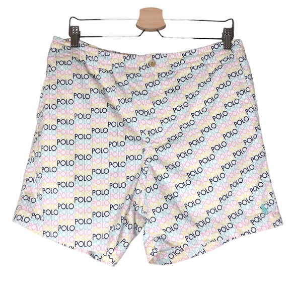 Polo Ralph Lauren Prepster Shorts Classic Fit Multicoloured Logo Men's Medium - Picture 2 of 11